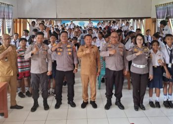 Humas Polres Bitung Polres Bitung Laksanakan Penyuluhan Stop Bullying di SMP Negeri 9 Bitung di Kelurahan Mawali