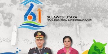 Humas Polres Bitung – Kapolres Bitung AKBP Albert Zai, SIK., MH, Beserta Staf dan Bhayangkari Mengucapkan Dirgahayu Provinsi Sulawesi Utara ke-61