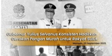 ‎Gubernur Yulius Selvanus Konsisten Hadirkan Gerakan Pangan Murah untuk Rakyat Sulut