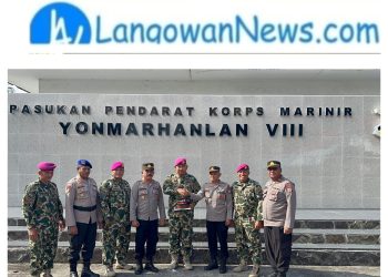 Polres Bitung Berikan Ucapan Selamat HUT TNI ke-80