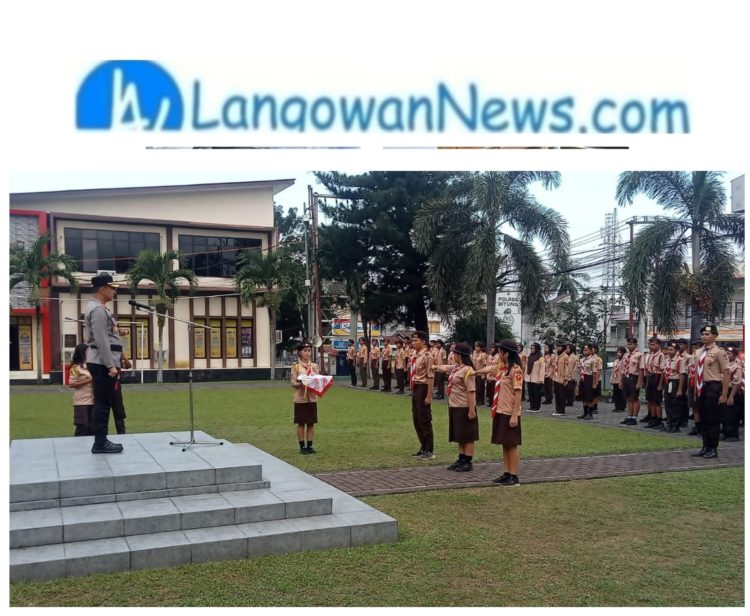 Humas Polres Bitung  Kapolres Bitung Pimpin Upacara Pembukaan Perkemahan Dikcaprasa Saka Bhayangkara Angkatan IX