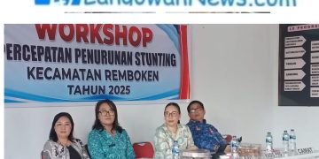 Wabup Vanda Sarundajang Buka Workshop Percepatan Penurunan Stunting di Kecamatan Remboken