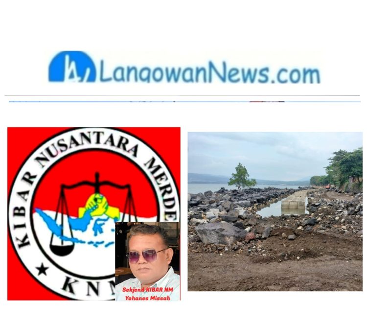 LSM Kibar Nusantara Merdeka Desak Direktorat Jenderal SDA Periksa Proyek Pengaman Pantai Amurang Diduga Tak Sesuai Bestek