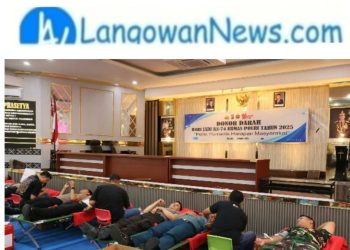 Bakti Kesehatan Donor Darah Hari Jadi ke-74 Humas Polri di Polda Sulut Terkumpul Sebanyak 152 Kantong