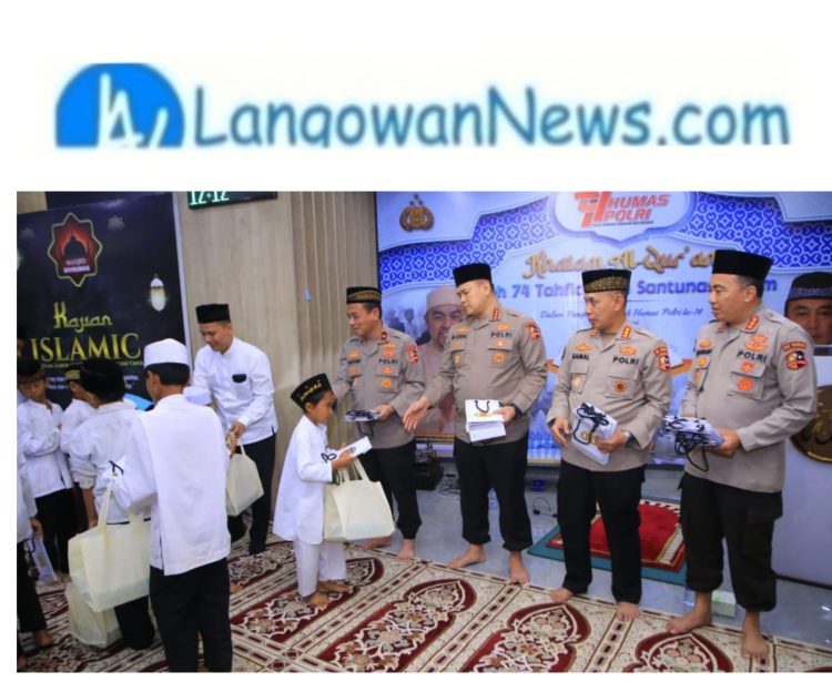 Wujud Peduli Sesama, Humas Polri Berikan Tali Asih Kepada 100 Anak Yatim pada Khatanan HUT Ke-74