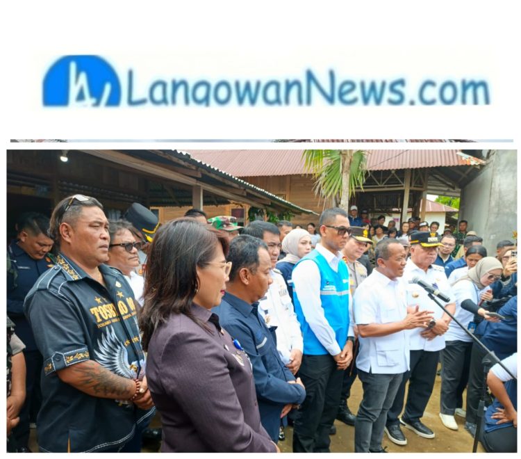 ketua tosbro 08 Jim yon menyabut Menteri ESDM Bahlil Lahadalia  DiLangowan Selatan, Bukti Nyata Keseriusan Pemerintah Bangun Energi Daerah