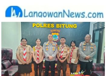 Humas Polres Bitung Kapolres Bitung Dukung Penuh Saka Bhayangkara di Perkemahan Nasional 2025 di Gorontalo