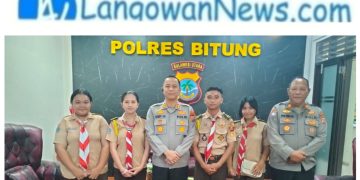 Humas Polres Bitung Kapolres Bitung Dukung Penuh Saka Bhayangkara di Perkemahan Nasional 2025 di Gorontalo