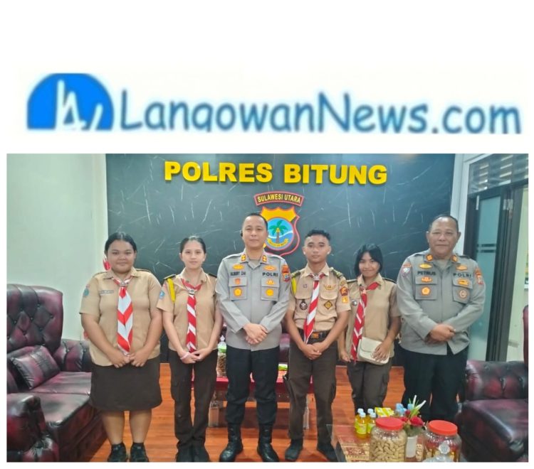 Humas Polres Bitung Kapolres Bitung Dukung Penuh Saka Bhayangkara di Perkemahan Nasional 2025 di Gorontalo