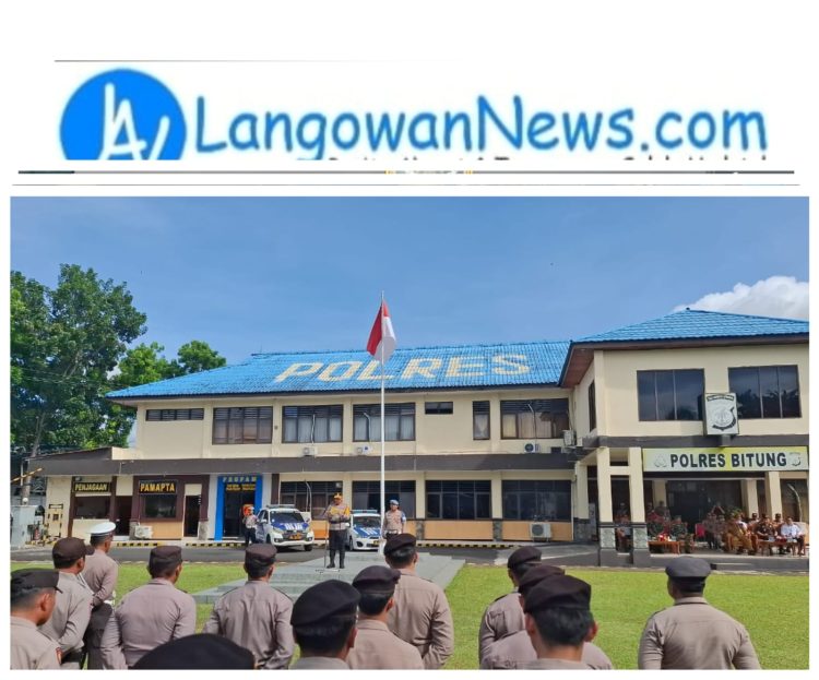 ‎Polres Bitung Gelar Apel Operasi Zebra Samrat 2025, Fokus Pengamanan Jelang Nataru