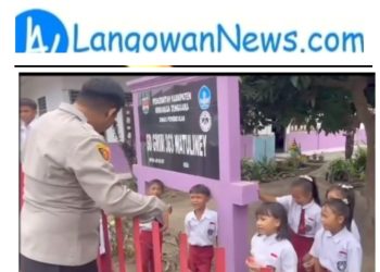 Kapolres Mitra Sapa Siswa SD Watuliney di Tengah Pengamanan, Beri Motivasi untuk Raih Cita-Cita