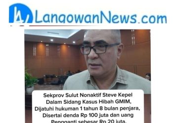 Sidang Kasus Hibah GMIM: Steve Kepel Divonis 1 Tahun 8 Bulan Penjara