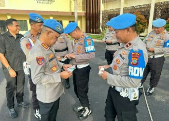 Kabid Propam Awasi Langsung Penegakan Ketertiban dan Disiplin di Mapolda Sulut