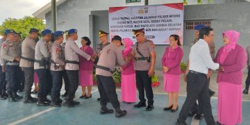 Sertijab Pejabat Utama Polres Bitung, Kapolres Ingatkan Kesiapan Pengamanan Lebaran