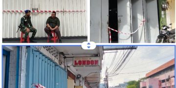 Penggeledahan Mendadak di Pasar 45 Manado, Tiga Toko Emas Dipasang Police Line