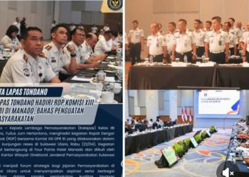 Kalapas Tondano Hadiri RDP Komisi XIII DPR RI di Manado, Bahas Penguatan Pemasyarakatan