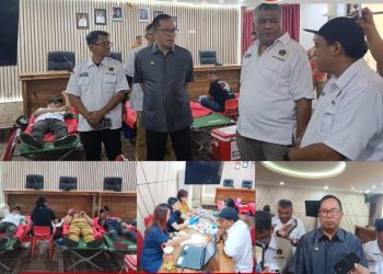 Pemkot Apresiasi Aksi Donor Darah 403 Kantong, Wawali Richard Sualang Ajak Warga Aktif Berdonor