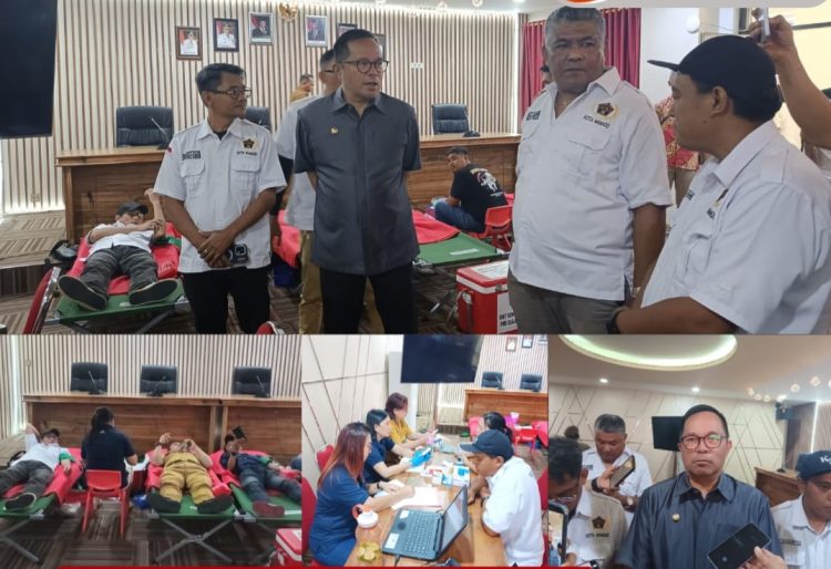 Pemkot Apresiasi Aksi Donor Darah 403 Kantong, Wawali Richard Sualang Ajak Warga Aktif Berdonor