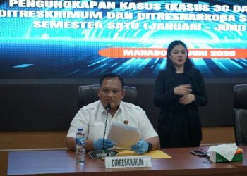 Dirreskrimum Polda Sulut Paparkan Capaian Pengungkapan Kasus Semester I Tahun 2026