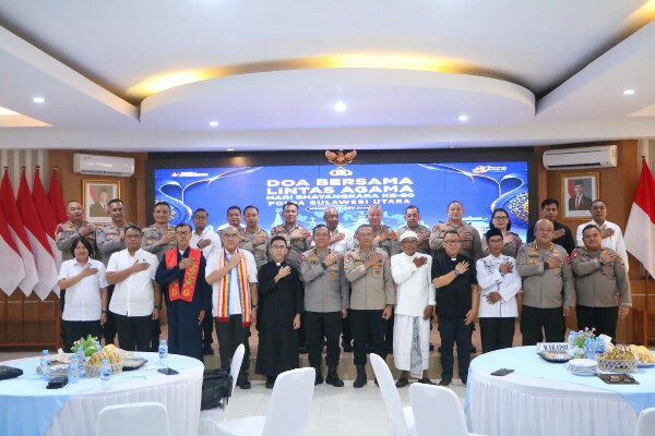 Polda Sulut Gelar Doa Bersama Lintas Agama Sambut Hari Bhayangkara ke-80