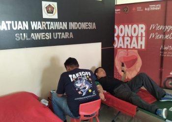 Kolaborasi Peduli Sesama, Honda DAW dan PWI Kota Manado Sukseskan Donor Darah HUT ke-403 Kota Manado