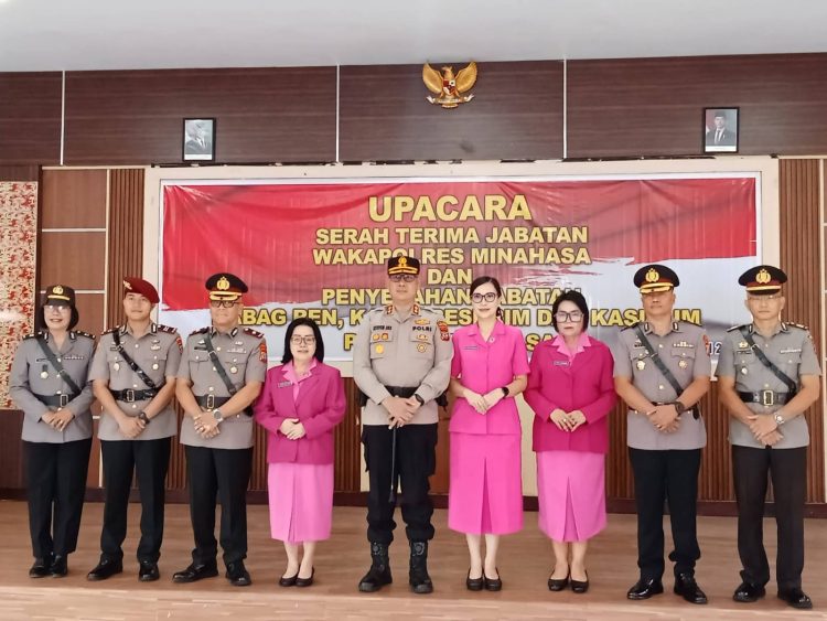Kapolres Minahasa Pimpin Sertijab Wakapolres dan Sejumlah Pejabat Utama, Tekankan Profesionalisme serta Pelayanan Prima