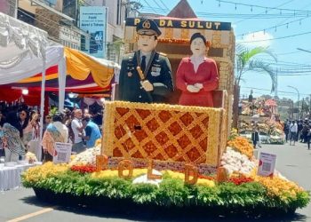 Polda Sulut Meriahkan Parade Kendaraan Hias TIFF 2026 di Kota Tomohon
