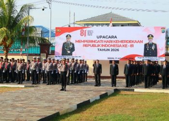 Polda Sulut Gelar Upacara HUT ke-81 RI, Tanamkan Semangat Perjuangan Para Pahlawan